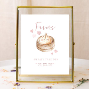Papier Panneau de préférence Baby shower rose minuscule  