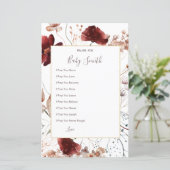 Papier Panneau de prières Fleurs sauvages d'automne pour  (Debout devant)