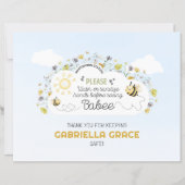 Papier Panneau de station de désinfection thème abeille (Devant)