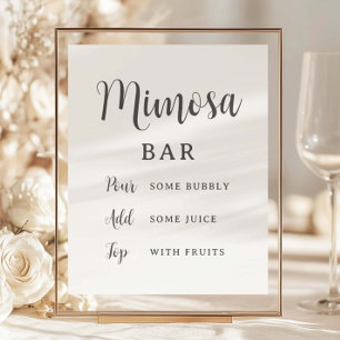 Papier Panneau de table minimaliste moderne Mimosa Bar Pa