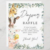 Papier Panneau de tirage au sort de couche pour Baby Show (Devant / Derrière)