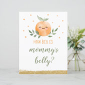 Papier Panneau Devine la Taille du Ventre de Maman Little (Debout devant)