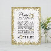 Papier Panneau du jeu de Fête des mariées - 8,5 x 11 (Debout devant)