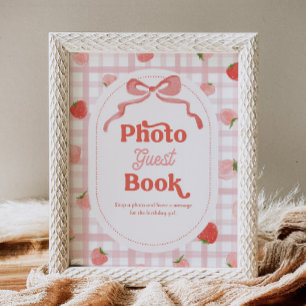 Papier Panneau du livre d'or photo Berry 8x10 pouces
