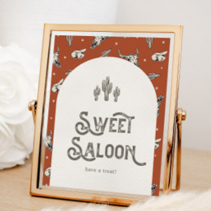 Papier Panneau du salon sucré Wild West imprimé