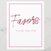 Papier Panneau Faveurs rose et rouge (Devant)