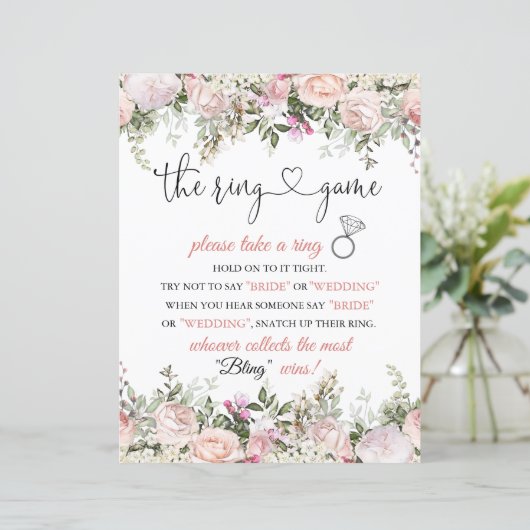 Papier Panneau Instructions pour le jeu de sonnerie de Fê (Debout devant)