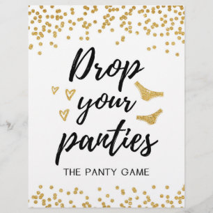 Papier Panneau jeu : Baisse ta culotte, enterrement de vi