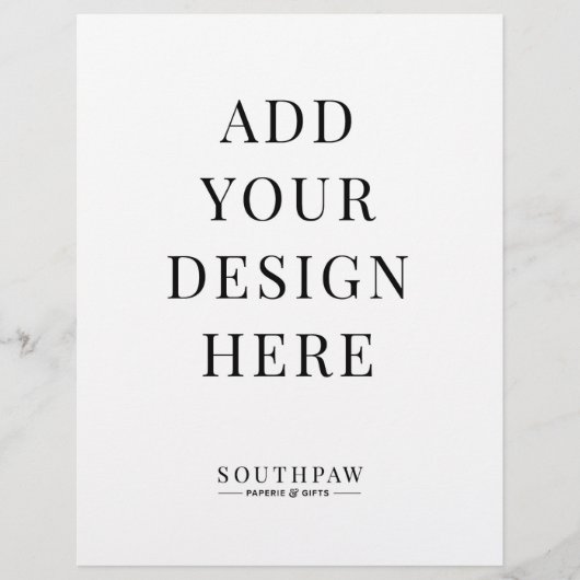 Papier Panneau Mariage 8,5 x 11 pouces - impression perso (Devant)