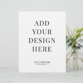 Papier Panneau Mariage 8,5 x 11 pouces - impression perso (Debout devant)