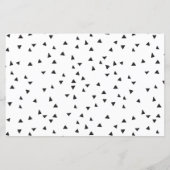 Papier Panneau Mariage moderne noir blanc noir (Dos)