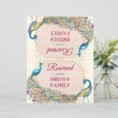 Papier Panneau réservé du mariage hindou de Peacock (Debout devant)