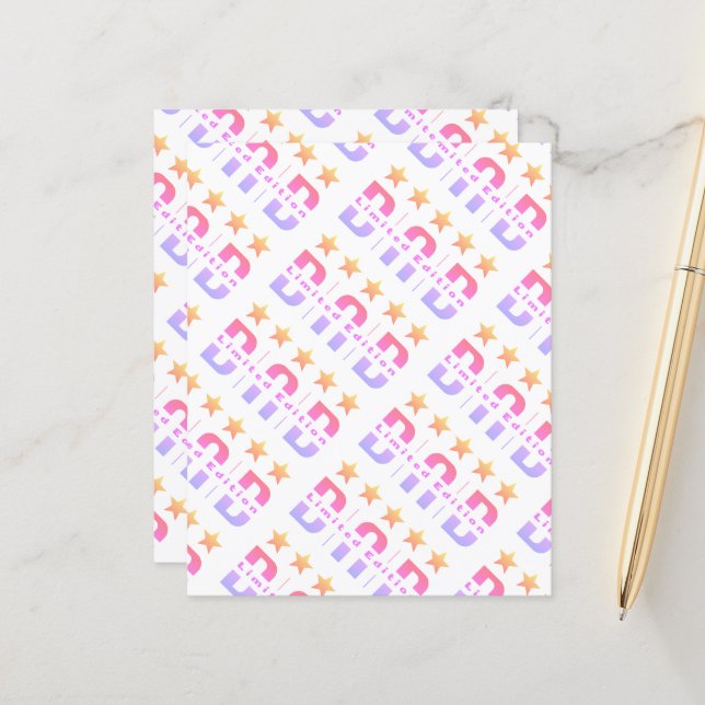 Papier Papa Limited Edition (Devant/Arrière en situation)