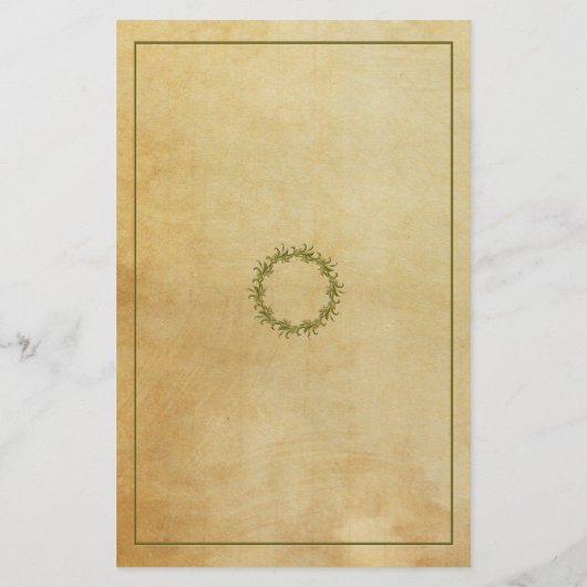 Papier papeterie de style antique (Dos)