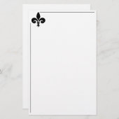 Papier papeterie Fleur De Lis (Devant / Derrière)