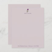 Papier papeterie Lilac Pale (Devant / Derrière)