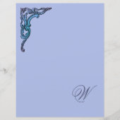 Papier papeterie Pastel Monogram Romantique (Devant)