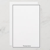 Papier papeterie personnalisé (Devant / Derrière)