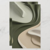 Papier papeterie polyvalent en graphisme élégant (Devant / Derrière)