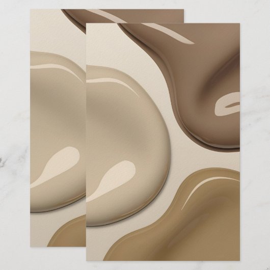 Papier papeterie polyvalent en graphisme élégant (Devant / Derrière)