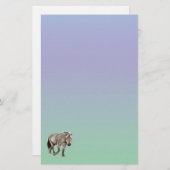 Papier papeterie Pony Horse Pastel (Devant / Derrière)