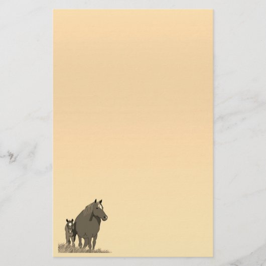 Papier papeterie pour Cheval de Mare et Foie (Devant)