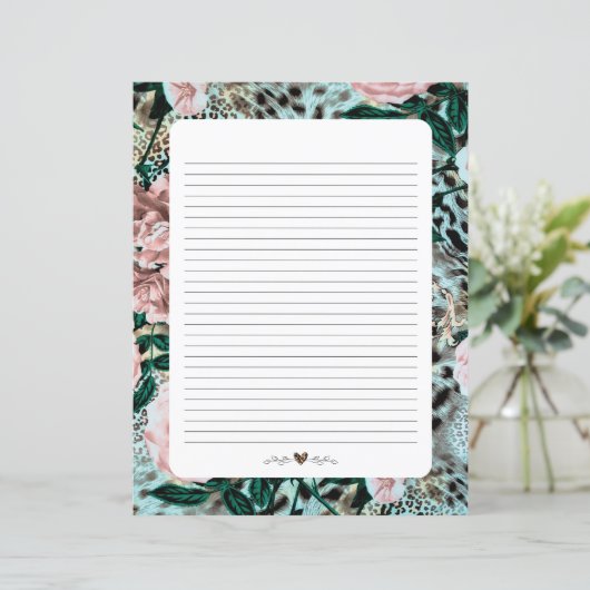 Papier, Papier à écriture linéaire, Empreinte de l (Debout devant)