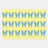 Papier papier à enveloppement papillon vintage Jeu (Devant)