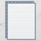 Papier papier à lettres linéaires (Devant / Derrière)