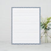 Papier papier à lettres linéaires (Debout devant)