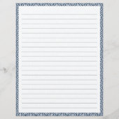Papier papier à lettres linéaires (Devant)