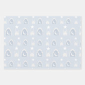 Papier papier cadeau bleu Aïd de 3 (Devant 3)