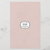 Papier papier enveloppé de savon rose (Devant)