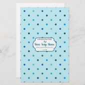 Papier papier papier à papier à petit point bleu m (Devant / Derrière)