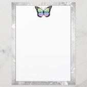 Papier papillon arc-en-ciel brillant (Devant)