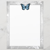 Papier papillon bleu brillant (Dos)