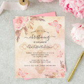 Papier Papillon bleu pâturage à gazon à christening budge