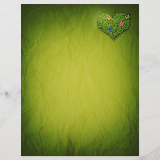 Papier Papillon en forme de coeur (Devant)