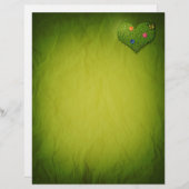 Papier Papillon en forme de coeur (Devant / Derrière)