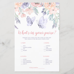 Papier Papillon floral violet rose Qu'est-ce qu'il y a da