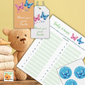 Papier papillon Genre Reveal Party Baby Predictions