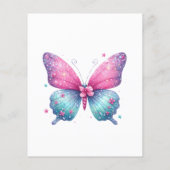 Papier papillon Genre Révélation Parti Noms de bébé (Dos)