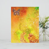 PAPIER PAPILLON MAGIQUE EN PAILLETTES D'OR (Debout devant)