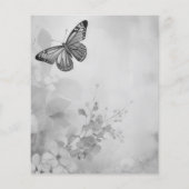 Papier Papillon noir et blanc (Dos)