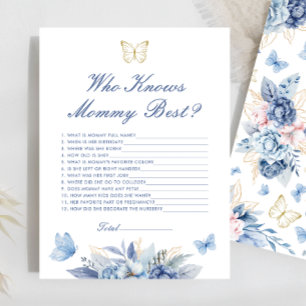 Papier Papillon qui connaît maman meilleur Baby shower je