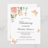 Papier Papillon rose à puces d'eucalyptus (Devant / Derrière)