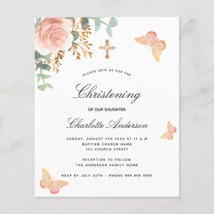 Papier Papillon rose à puces d'eucalyptus