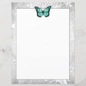 Papier papillon Turquoise brillant (Dos)