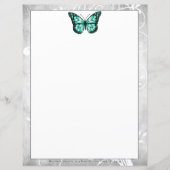 Papier papillon Turquoise brillant (Devant)