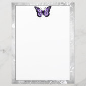 Papier papillon violet brillant (Devant)